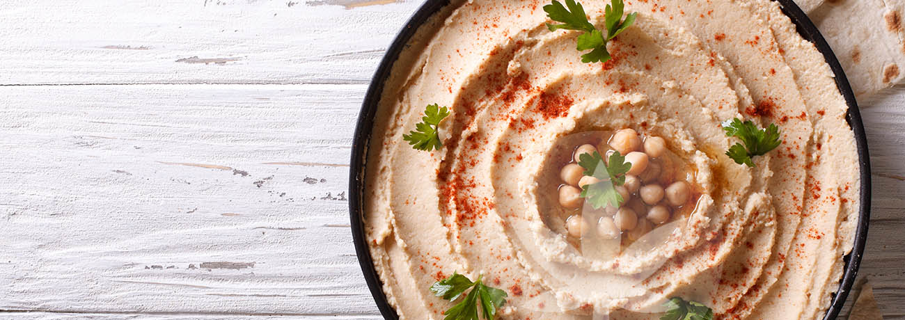 Hummus z olejem CBD